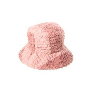Surell Accessories Textured Bucket Hat, Pink